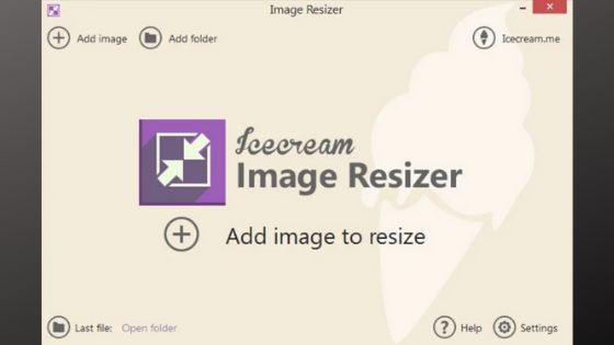 Ice-cream Image Resizer Software for Windows