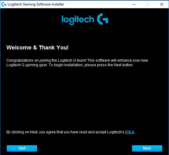 Logitech Gaming Software installer