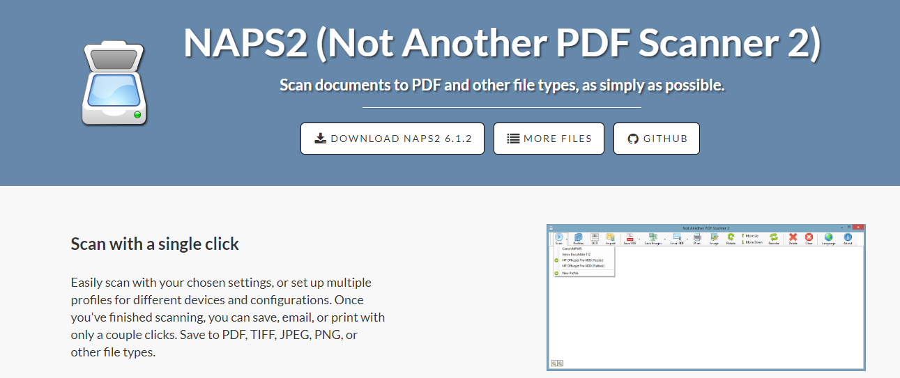 NAPS2 - Document Scanning Software
