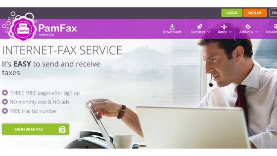 PamFax - free online internet faxing