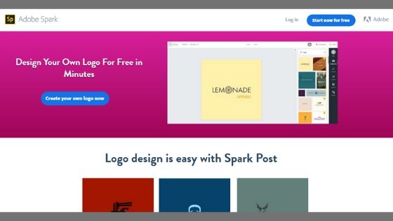 adobe spark free logo maker