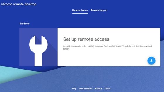 Chrome Remote Desktop Software