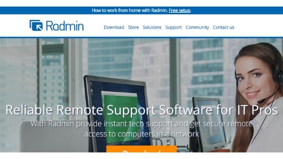 Radmin free remote desktop software
