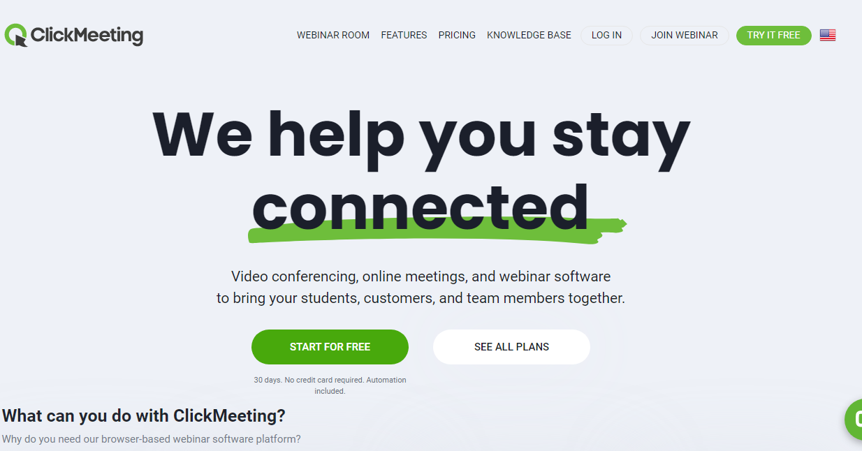 ClickMeeting webinar software