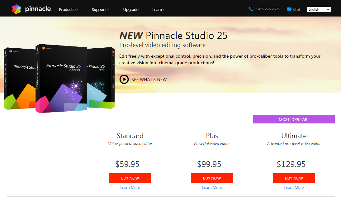 Pinnacle Studio Video Editing Software