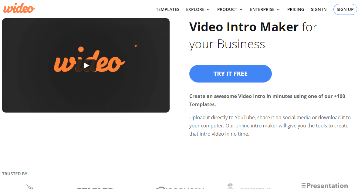 Wideo intro maker