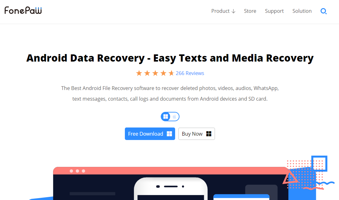 FonePaw android data recovery software