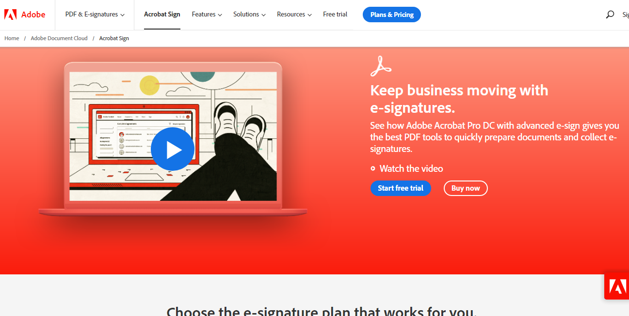 Adobe Sign electronic signature software
