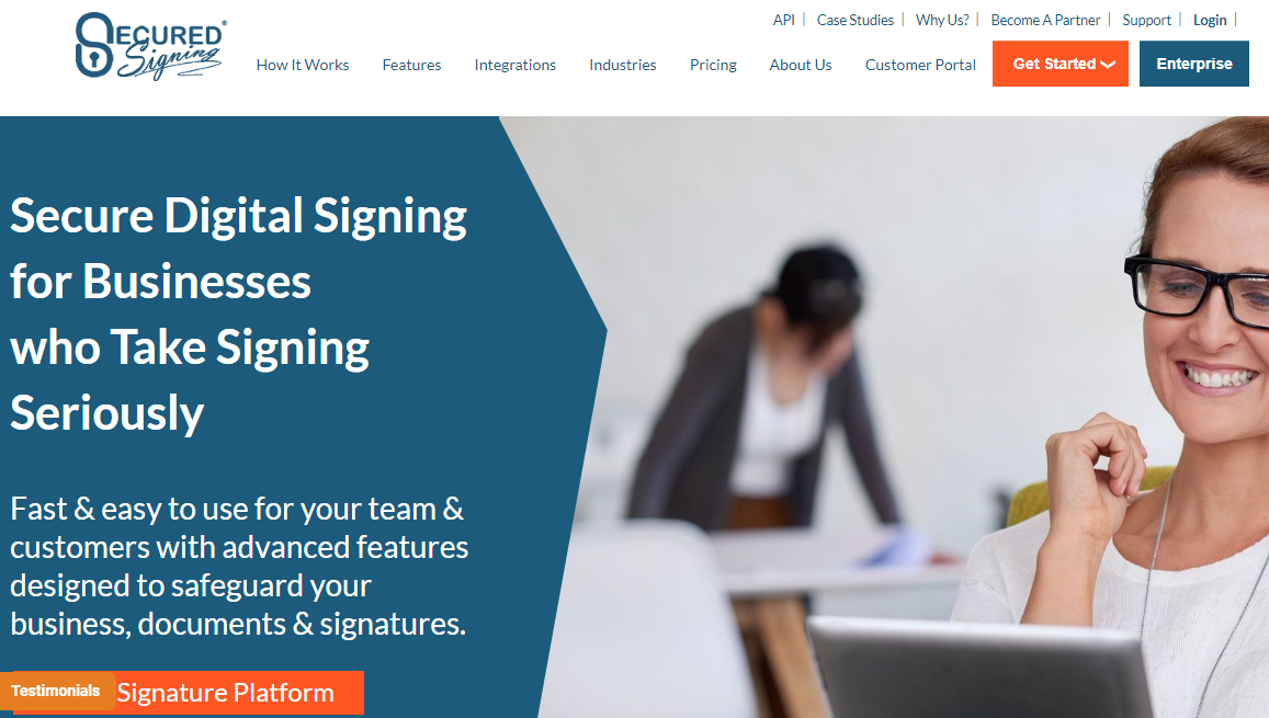 Secured Signing electronic signature software