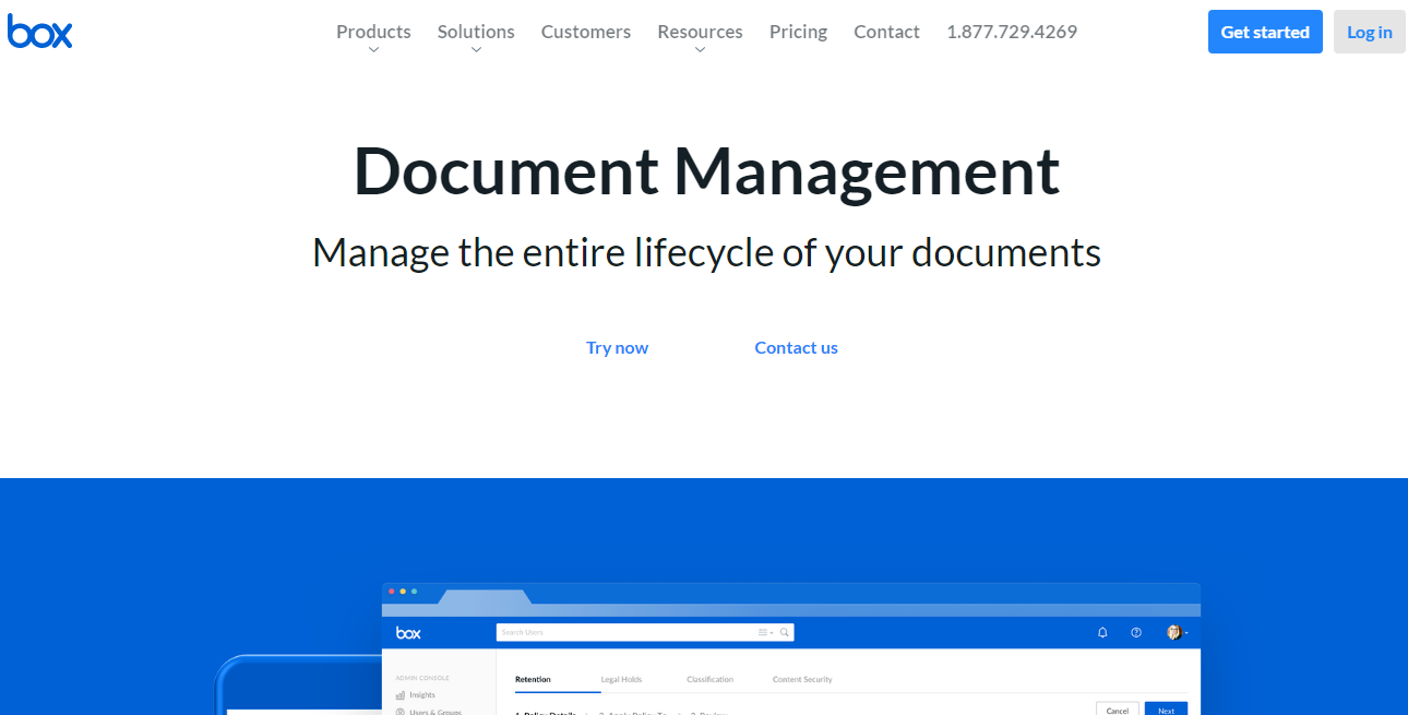 Box Document Management Software