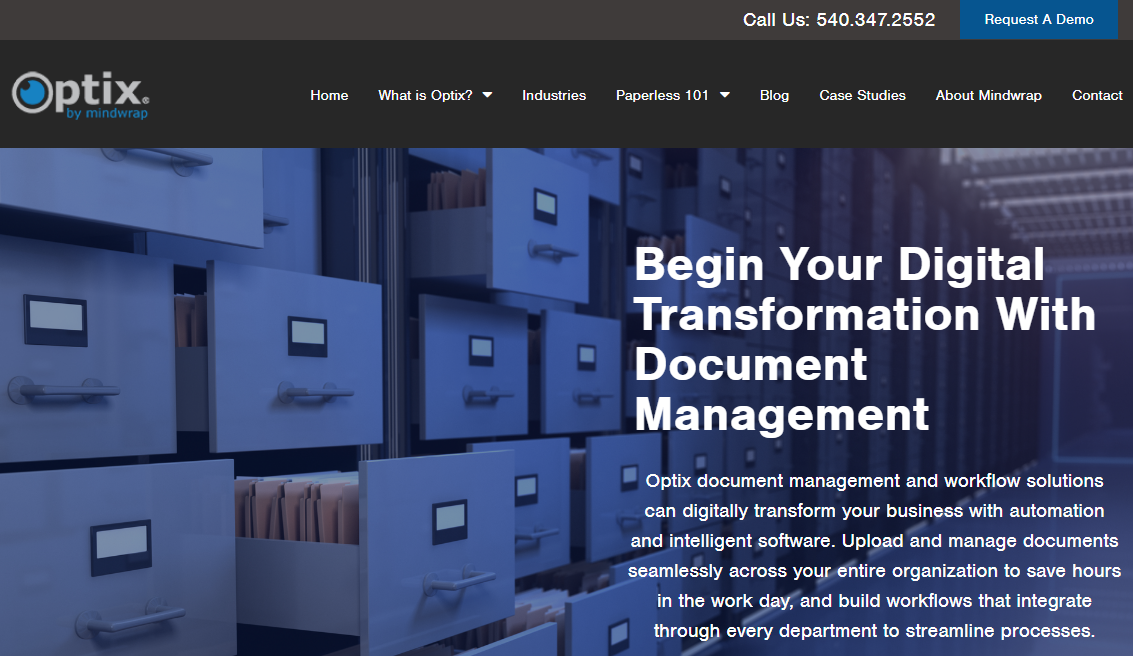 Optix Document Management Software