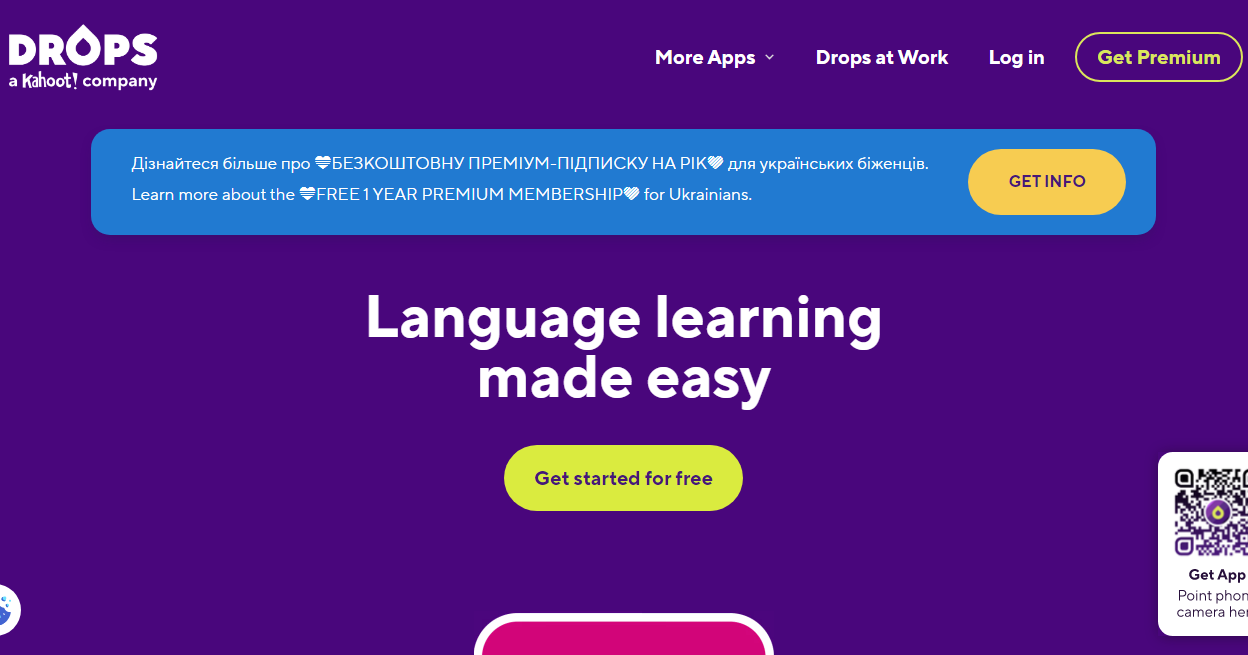 Language Drops language learning software