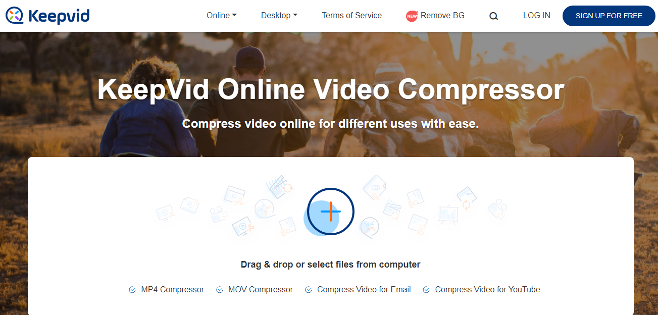 KeepVid Online Video Compressor