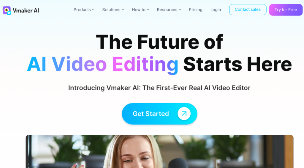 Vmaker AI video editor